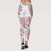 Leggings coeur de la tourbe d'aquarelle (Dos)
