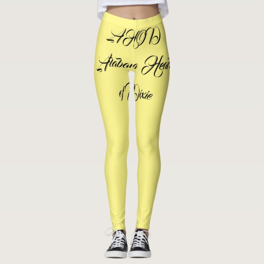Leggings Coeur de l'Alabama de Dixie Monogram (Devant)