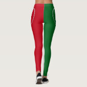 Leggings Coeur du drapeau du Mexique patriotique (Dos)