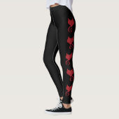 Leggings Coeur du mal : Coeurs du diable/démon (Gauche)