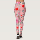 Leggings Coeur et Rose (Dos)