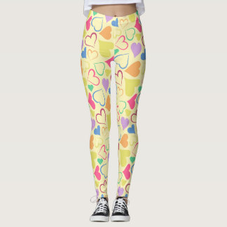 Leggings coeur ludique