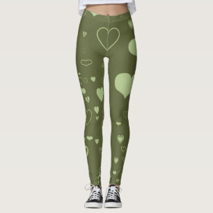 Leggings Coeur mignon Vert moderne