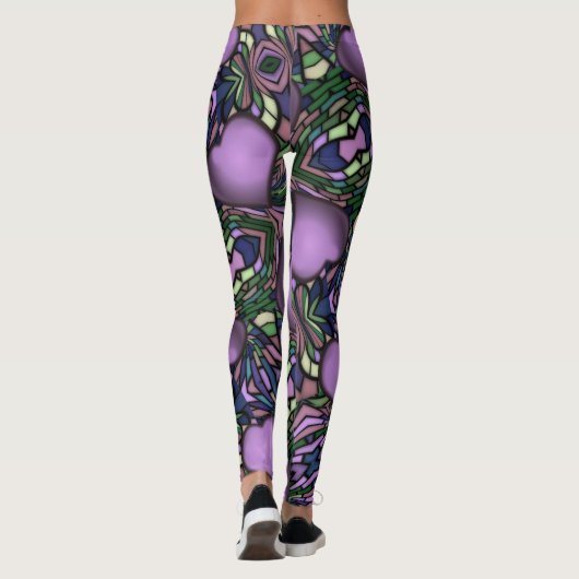 Leggings Coeur mou pourpre (Dos)