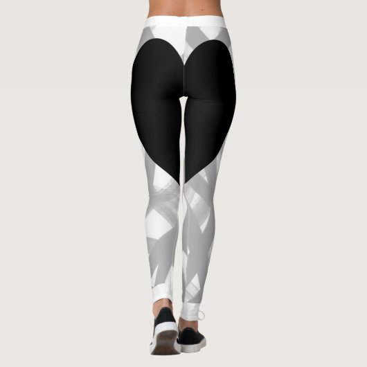 Leggings Cœur Noir Retour (Dos)