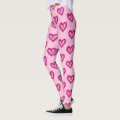 Leggings Coeur rose (Gauche)