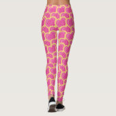 Leggings Coeur rose Coeurs Cookies Cuisson Aliments Valenti (Dos)