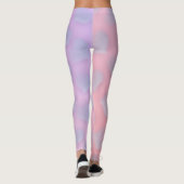Leggings Coeur rose pourpre tendance (Dos)