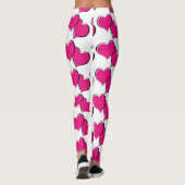 Leggings coeur rouge blanc (Dos)