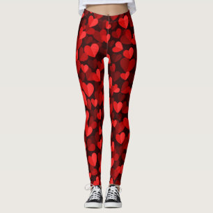Leggings Cœur rouge motif de la Saint-Valentin