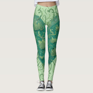 Leggings Coeur vert à l'intérieur