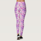 Leggings Coeurs aquarelle (Dos)
