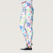 Leggings Coeurs aquarelle (Gauche)