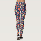 Leggings Coeurs aquarelle (Dos)