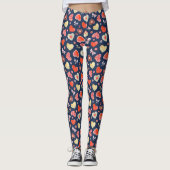 Leggings Coeurs aquarelle (Devant)