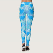 Leggings Coeurs bleus (Dos)