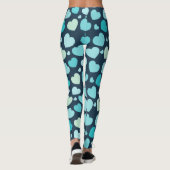 Leggings Coeurs Bleus Bébé (Dos)