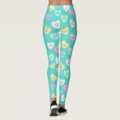 Leggings Coeurs bonbons de Saint-Valentin classiques sur Tu (Dos)