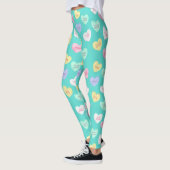 Leggings Coeurs bonbons de Saint-Valentin classiques sur Tu (Gauche)