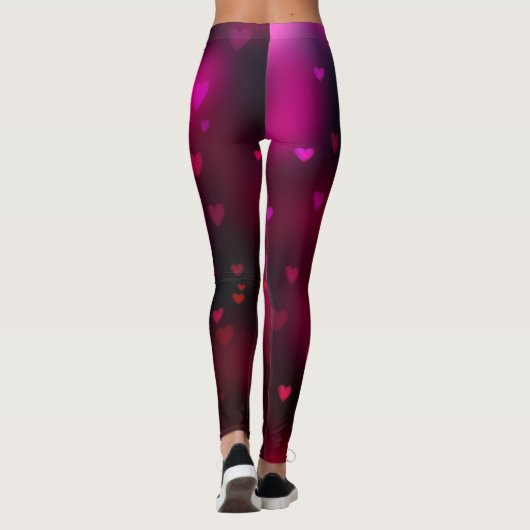 Leggings Coeurs branchés de la Saint-Valentin (Dos)