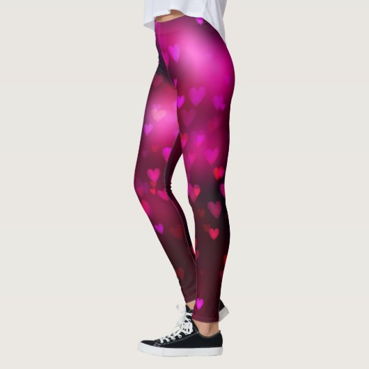 Leggings Coeurs branchés de la Saint-Valentin (Gauche)