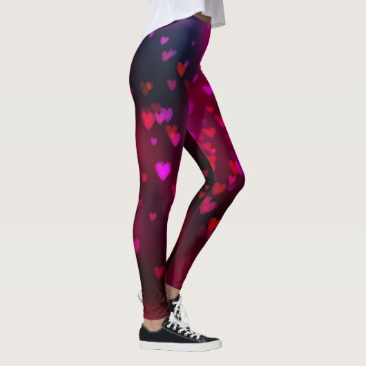Leggings Coeurs branchés de la Saint-Valentin (Droite)