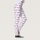 Leggings Coeurs britanniques de Mini Cooper - bleu et rose (Droite)