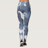 Leggings Coeurs Camo Bleus Motifs | Légendes (Dos)