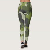 Leggings Coeurs Camo Vert Motivés | Légendes (Dos)