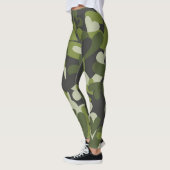 Leggings Coeurs Camo Vert Motivés | Légendes (Gauche)