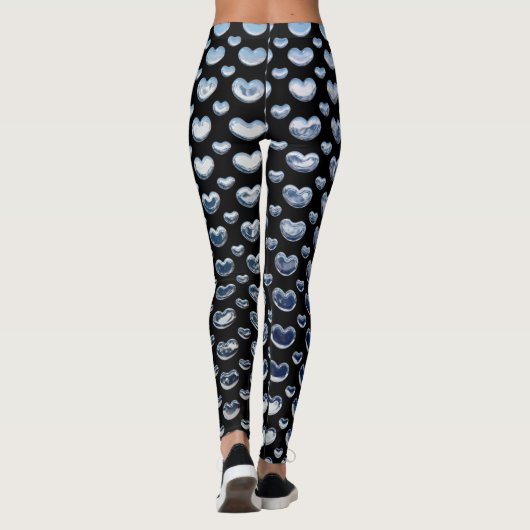Leggings Coeurs Chrome (Dos)