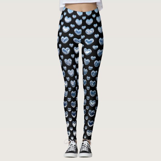 Leggings Coeurs Chrome (Devant)