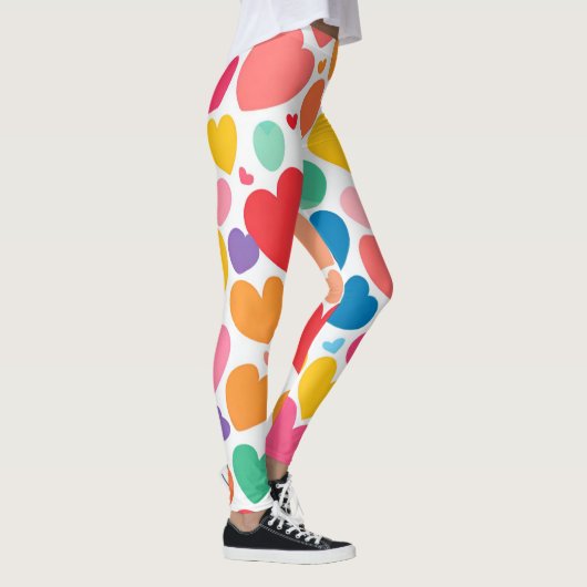 Leggings Coeurs colorés (Droite)