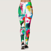 Leggings Coeurs colorés (Dos)