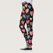 Leggings Cœurs colorés Saint-Valentin (Gauche)