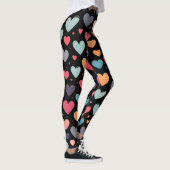 Leggings Cœurs colorés Saint-Valentin (Droite)