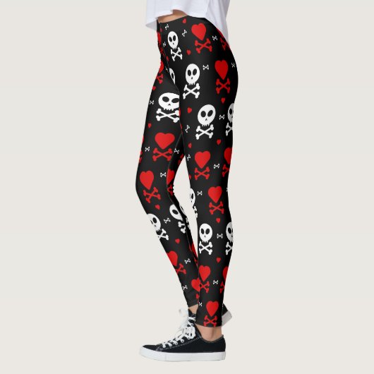 Leggings Coeurs crâniens (Gauche)