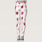 Leggings Coeurs d'amour (Devant)