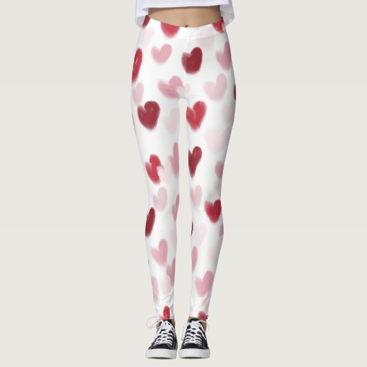Leggings Coeurs d'amour (Devant)