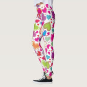 Leggings Coeurs d'amour mignons (Gauche)