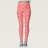 Leggings Coeurs de bande (Devant)