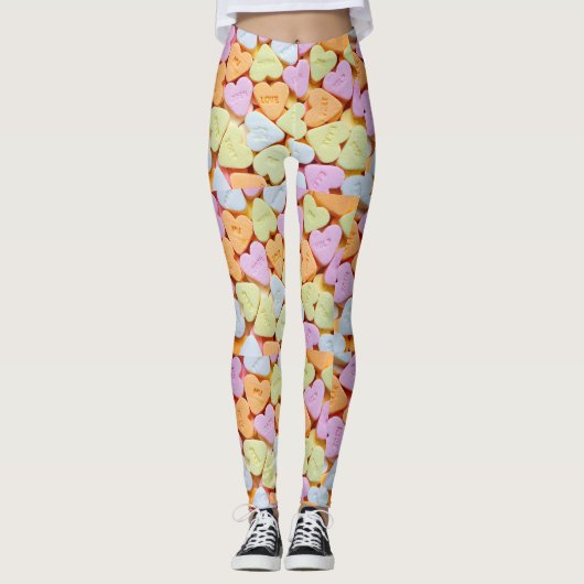 Leggings Coeurs de bonbons (Devant)