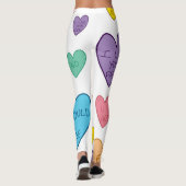 Leggings Coeurs de bonbons (Dos)