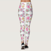 Leggings Coeurs de bonbons Valentines Jour Coeurs de conver (Dos)
