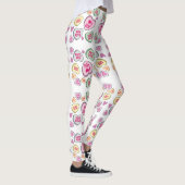 Leggings Coeurs de bonbons Valentines Jour Coeurs de conver (Droite)
