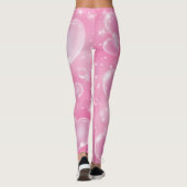 Leggings Coeurs de bulle rose mignonne fille 90's (Dos)