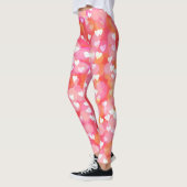 Leggings Coeurs de bulles roses (Gauche)