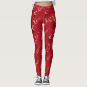 Leggings Cœurs de la Saint-Valentin (Devant)