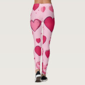 Leggings Coeurs de la Saint Valentin 01 (Dos)