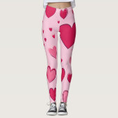 Leggings Coeurs de la Saint Valentin 01 (Devant)